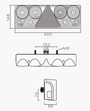 A PiERiNGER Aspöck Heckleuchte links EUROPOINT II 12V Zentralstecker